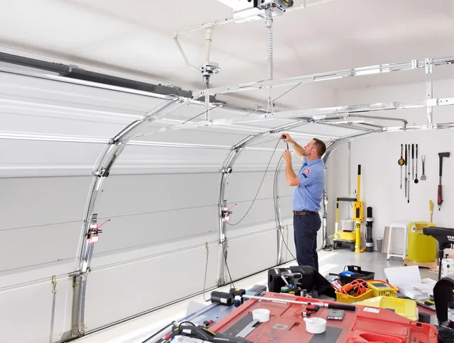 Garage door cable repair service by Pataskala Garage Door Repair in Pataskala