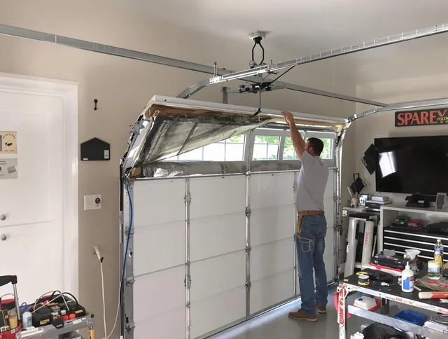 Garage door section replacement by Pataskala Garage Door Repair in Pataskala