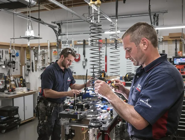 Garage door spring repair service by Pataskala Garage Door Repair in Pataskala